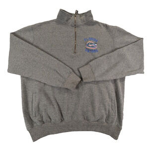 Florida Gators 1/4 Zip Sweatshirt Xl Men's Gray Fleece Stadium Athletics